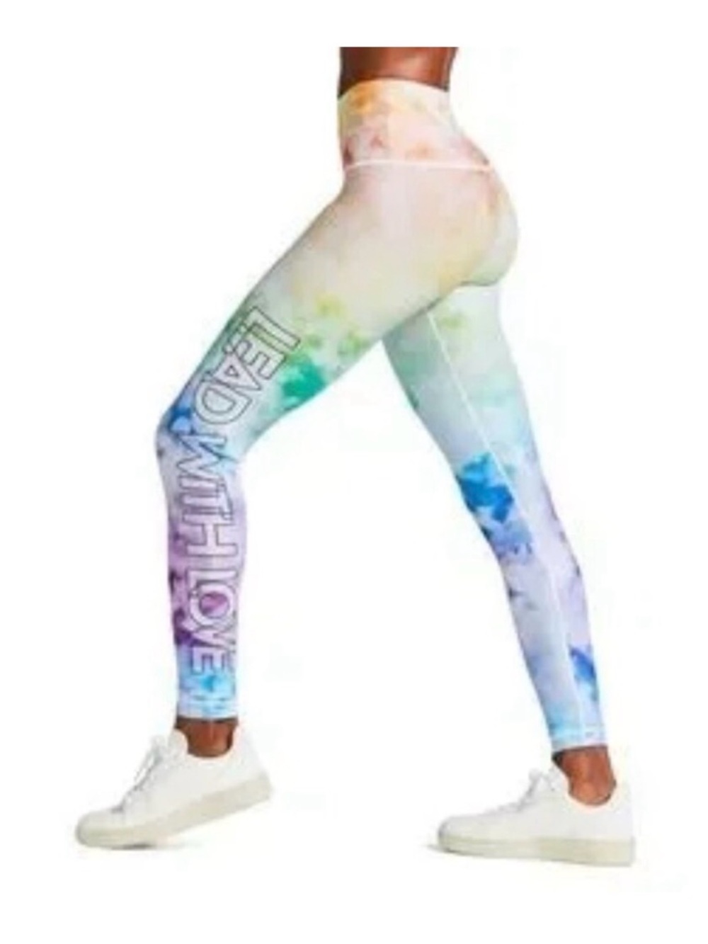 Peloton multicolor lead with love leggings size small - Picture 3 of 6